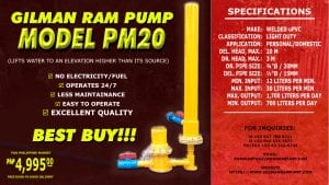 Gilman Ram Pump PM 20 Model
